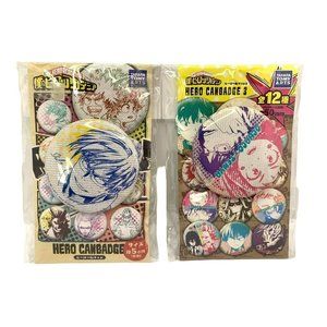 My Hero Academia Anime Can Badge Set of‎ 2 Tenya Iida and Ochaco Uraraka